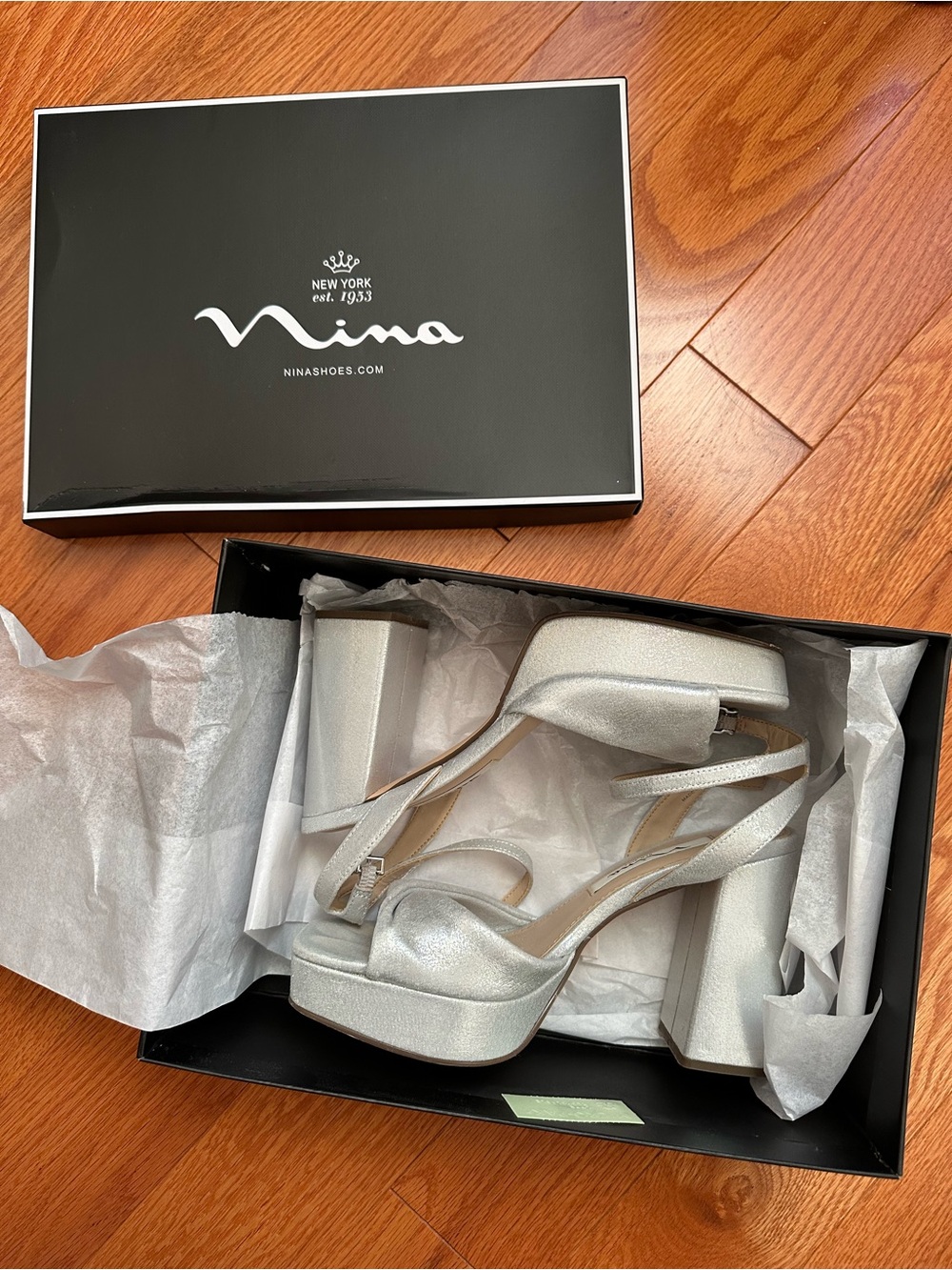 Nina Stacie Heels In True Silver View 4